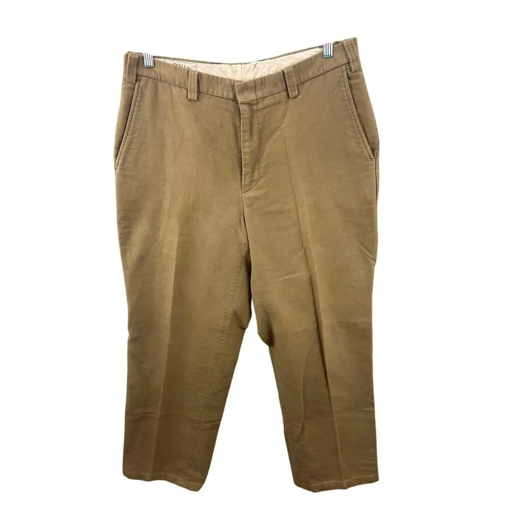 Orvis 100% Cotton Chinos Size 36 Khaki Made in Portugal | Classic Fit Pants